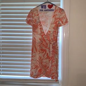 Sezane silk floral mini
